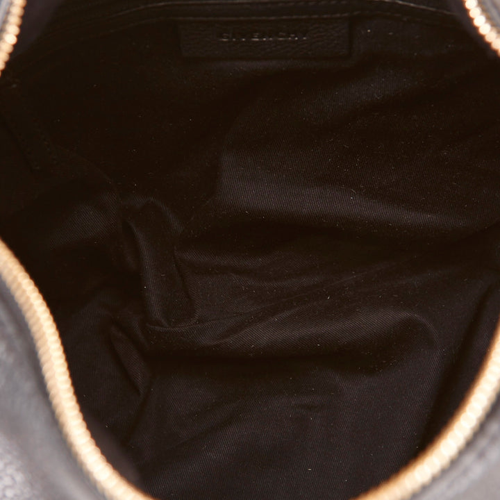 grained calf leather hobo bag