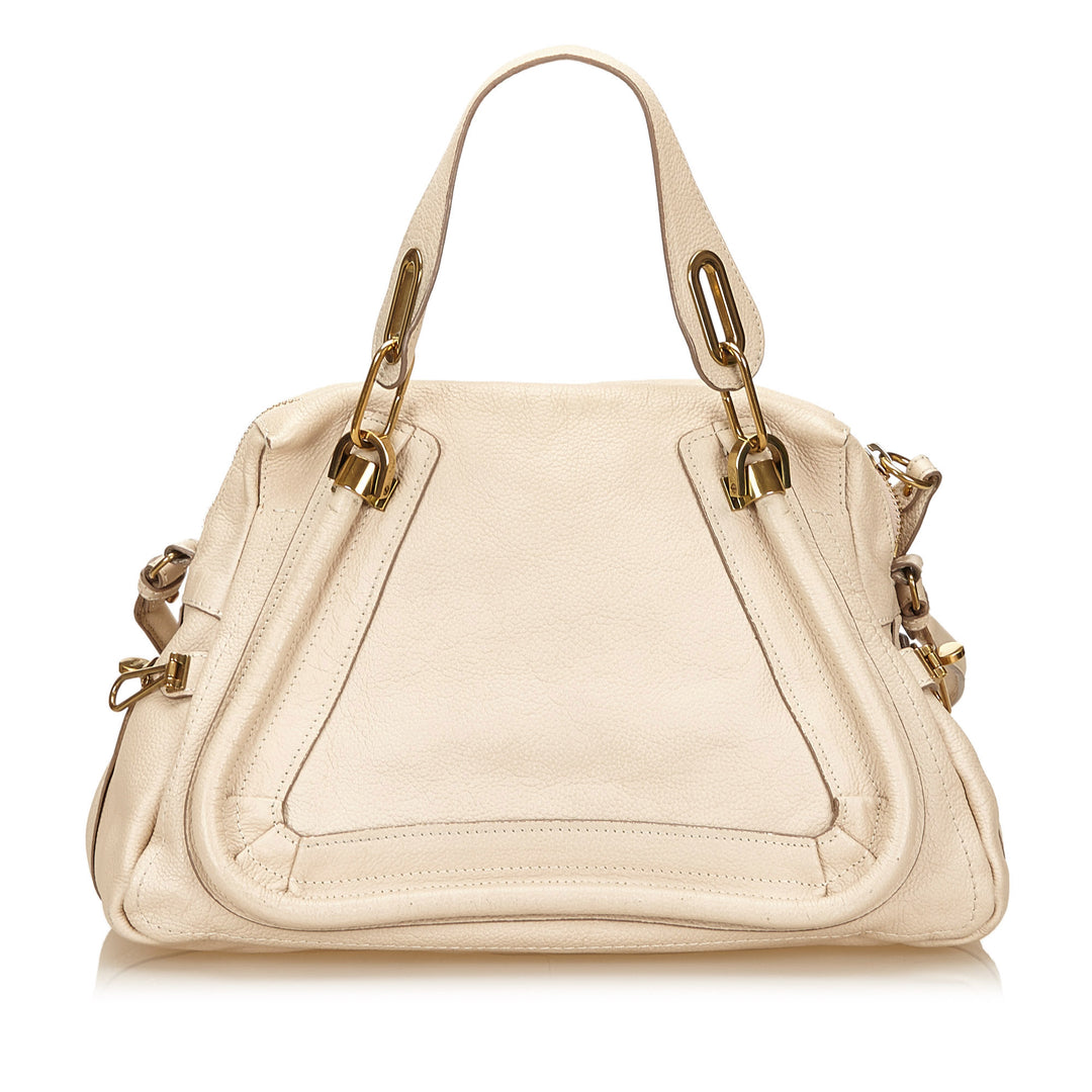 paraty pebbled leather medium shoulder bag