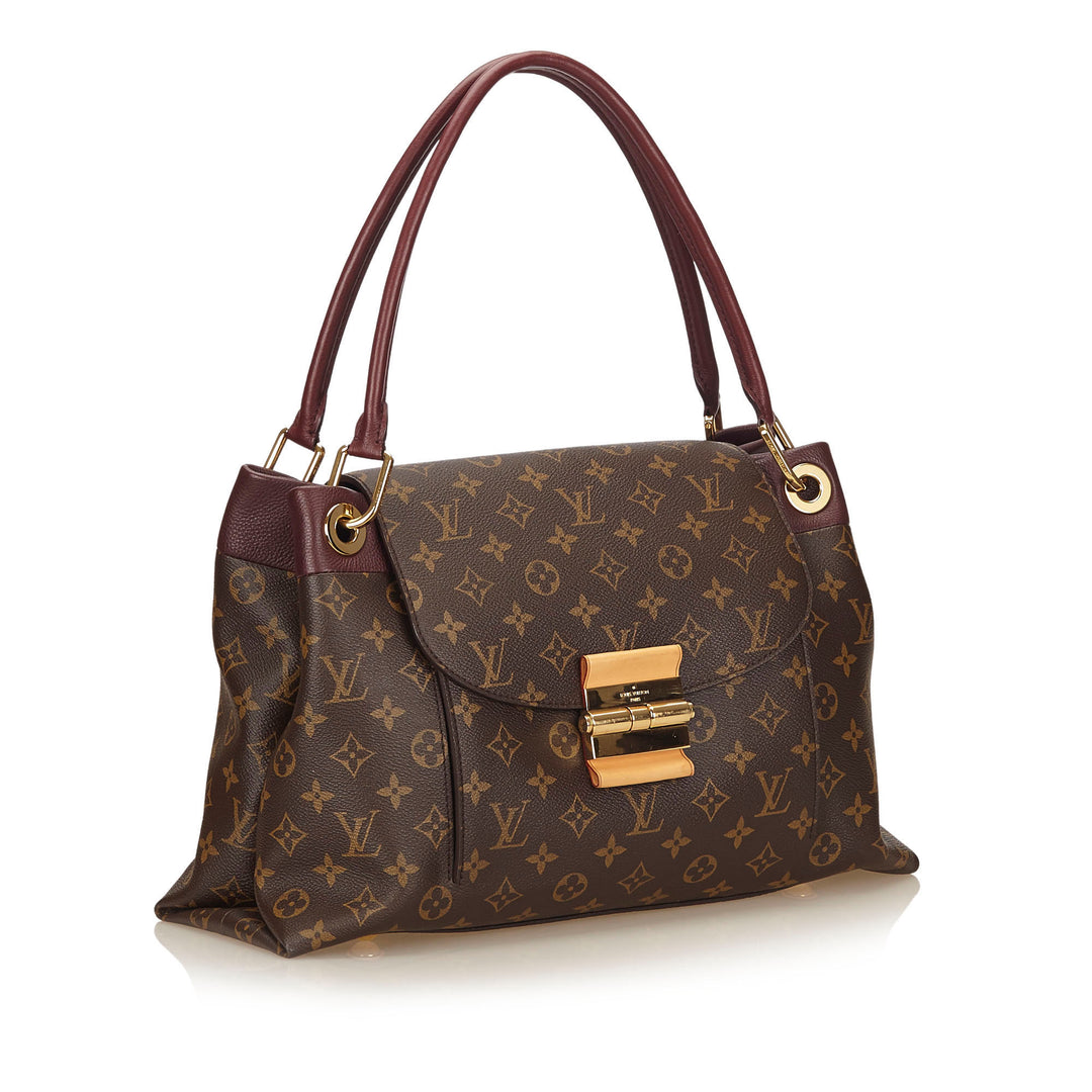 olympe bordeaux monogram canvas shoulder bag