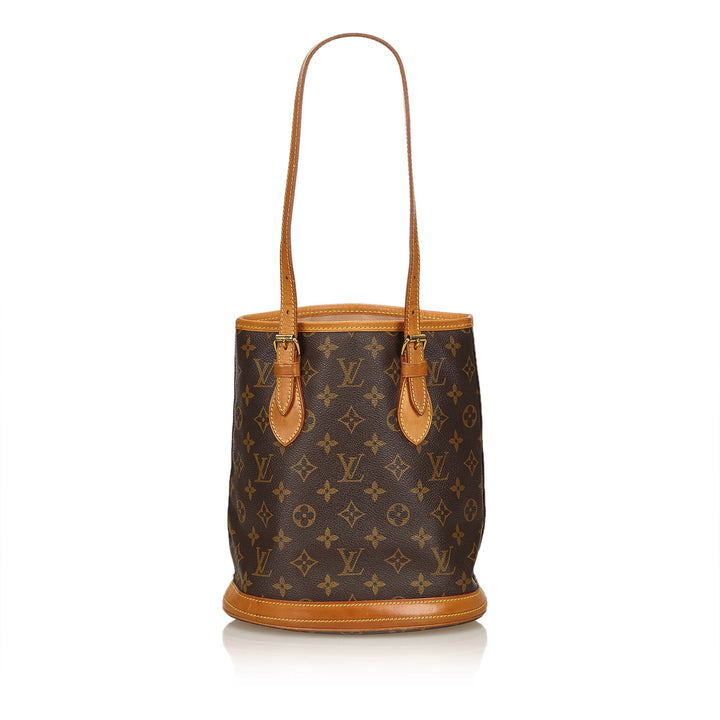 petit bucket monogram canvas tote bag