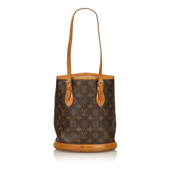 petit bucket monogram canvas tote bag