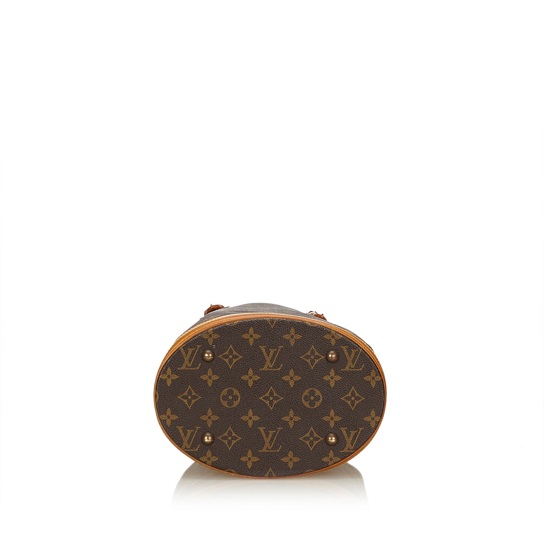 petit bucket monogram canvas tote bag