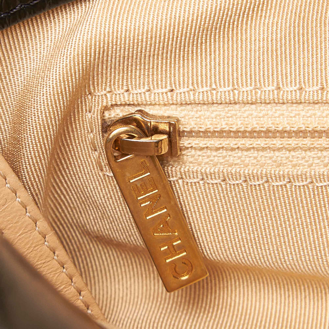 in the mix calf leather tote bag