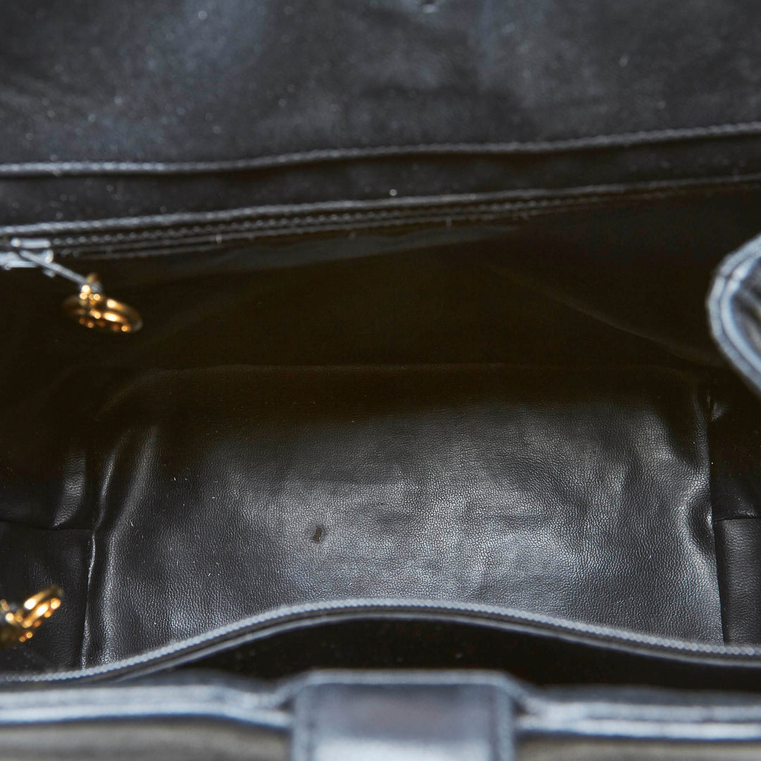 lambskin leather bucket bag