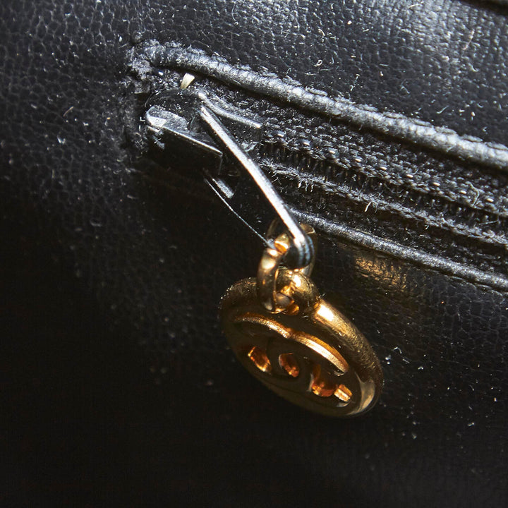 lambskin leather bucket bag