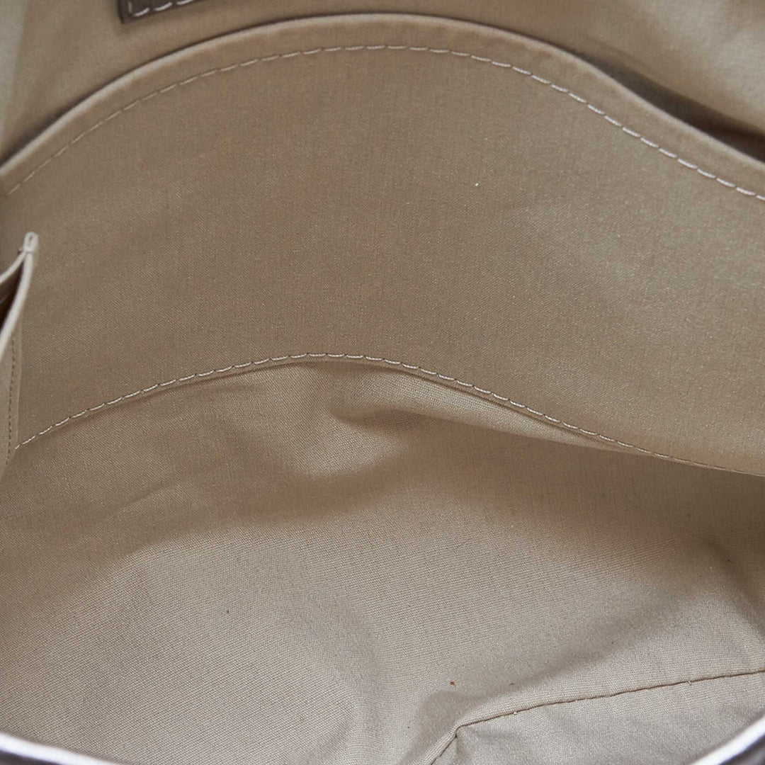 besace angele platine mini lin canvas shoulder bag