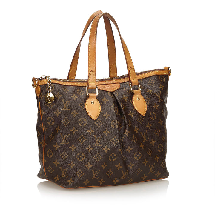 palermo pm monogram canvas handbag with strap
