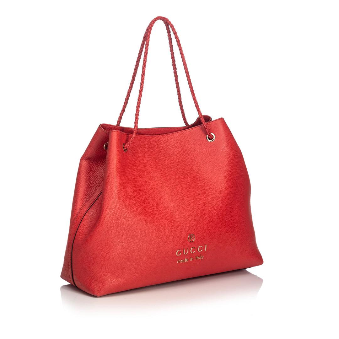 gifford braided handle tote bag