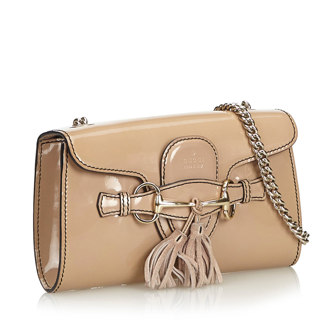 emily small patent leather bag