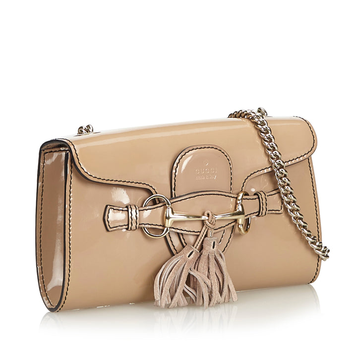 emily small patent leather bag
