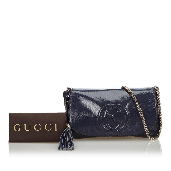 soho mini patent leather crossbody bag