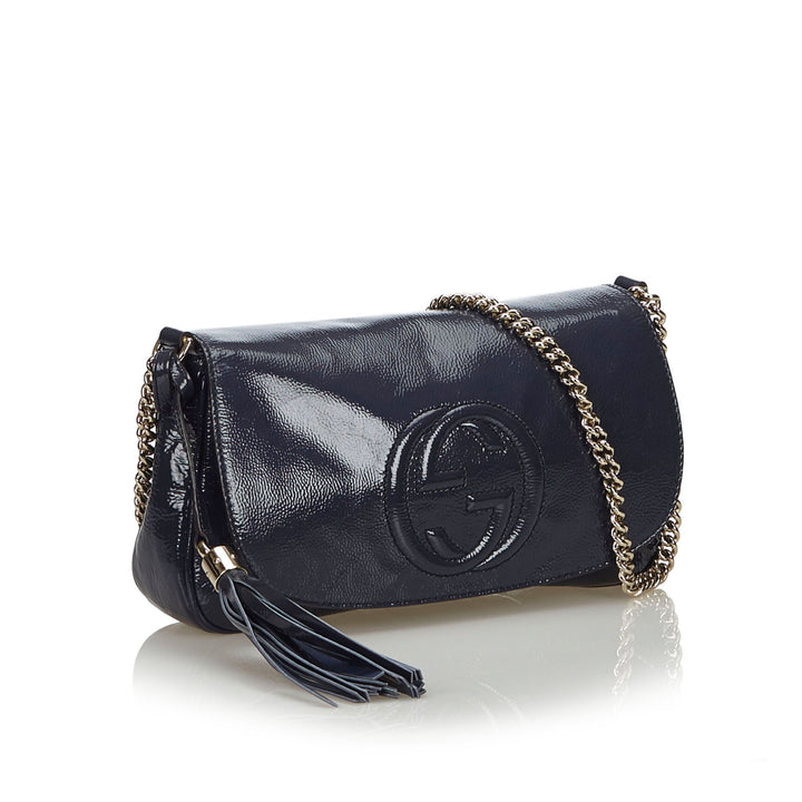 soho mini patent leather crossbody bag