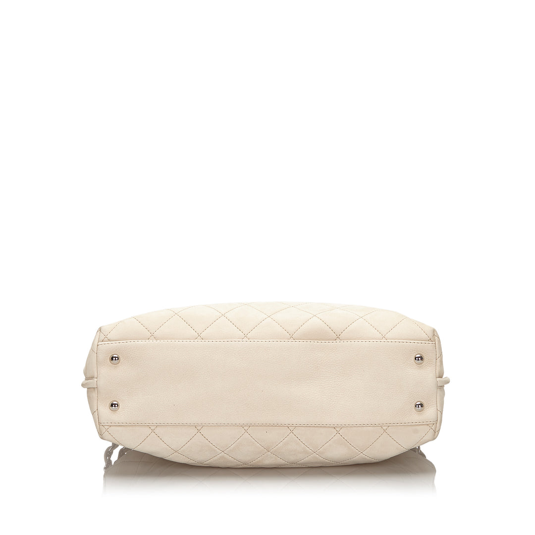 french riviera quilted suede hobo bag