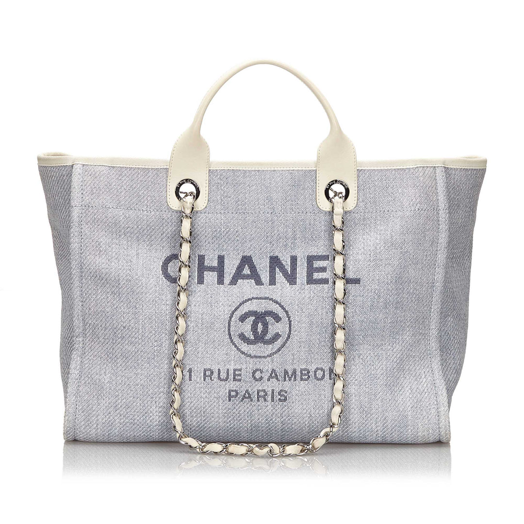 deauville xl tweed raffia tote bag