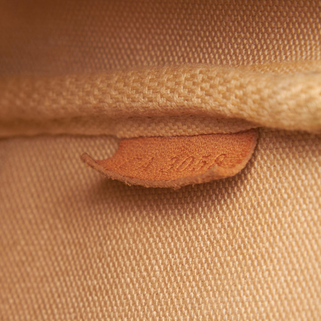 pochette accessoires damier azur canvas bag