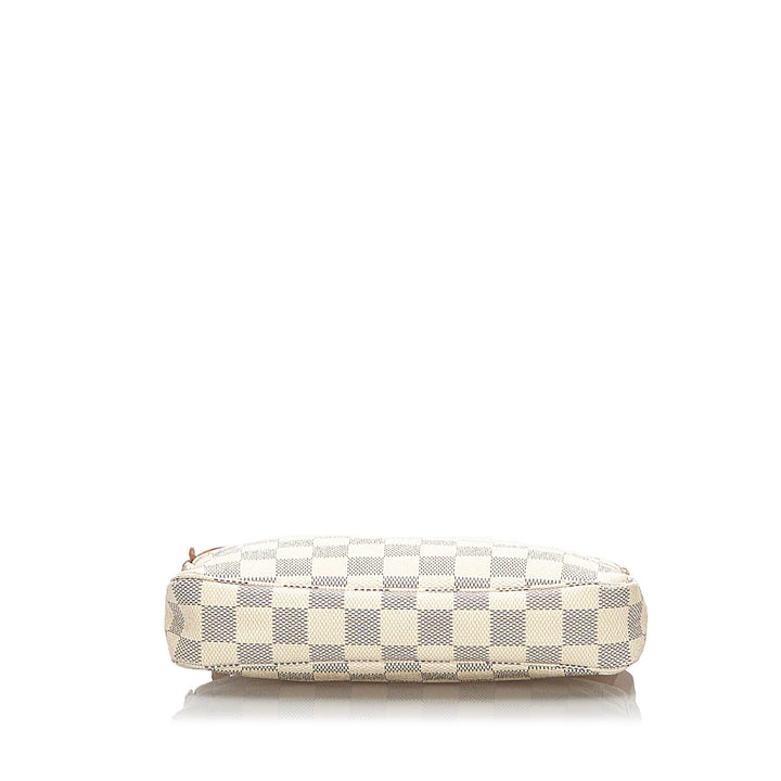 pochette accessoires damier azur canvas bag