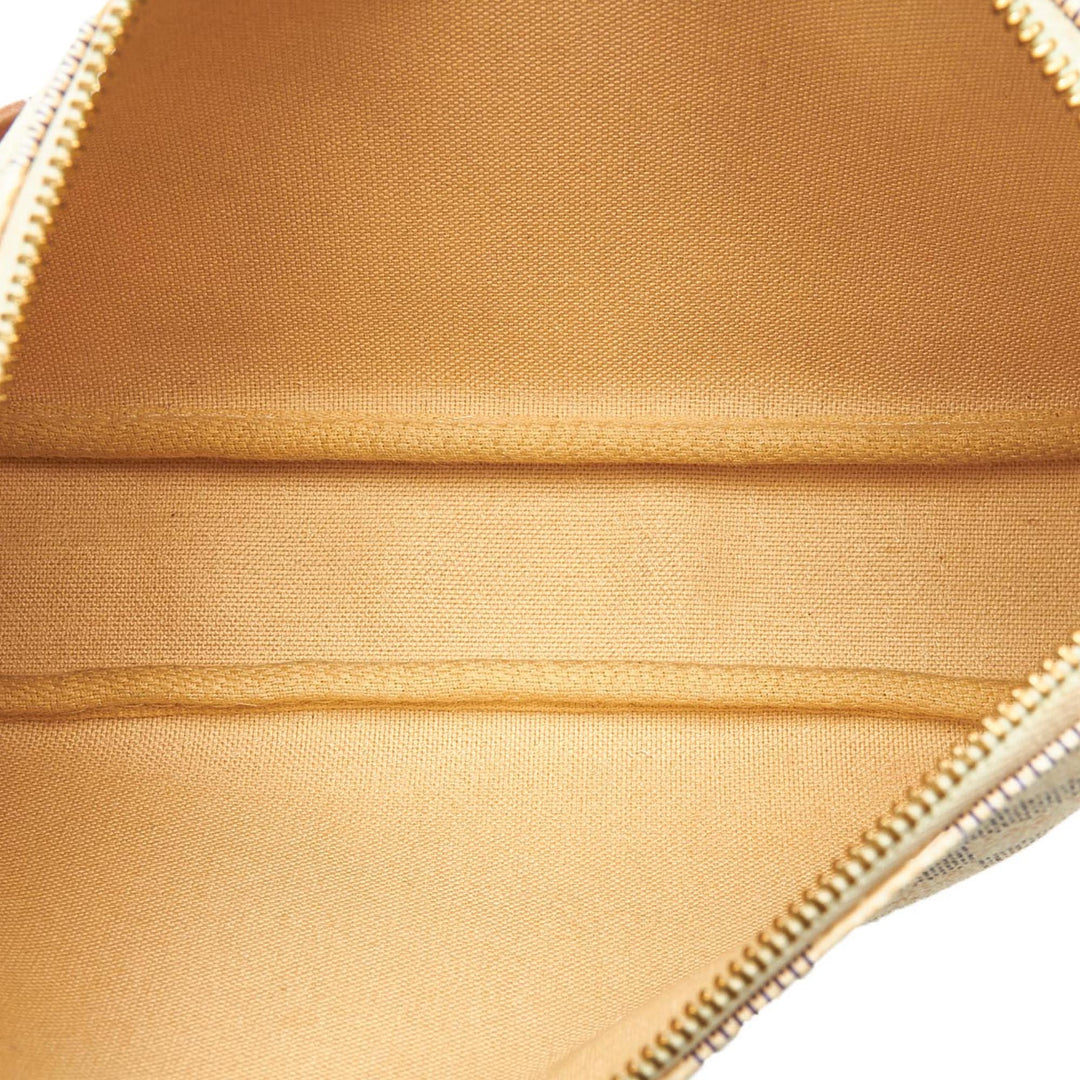 pochette accessoires damier azur canvas bag