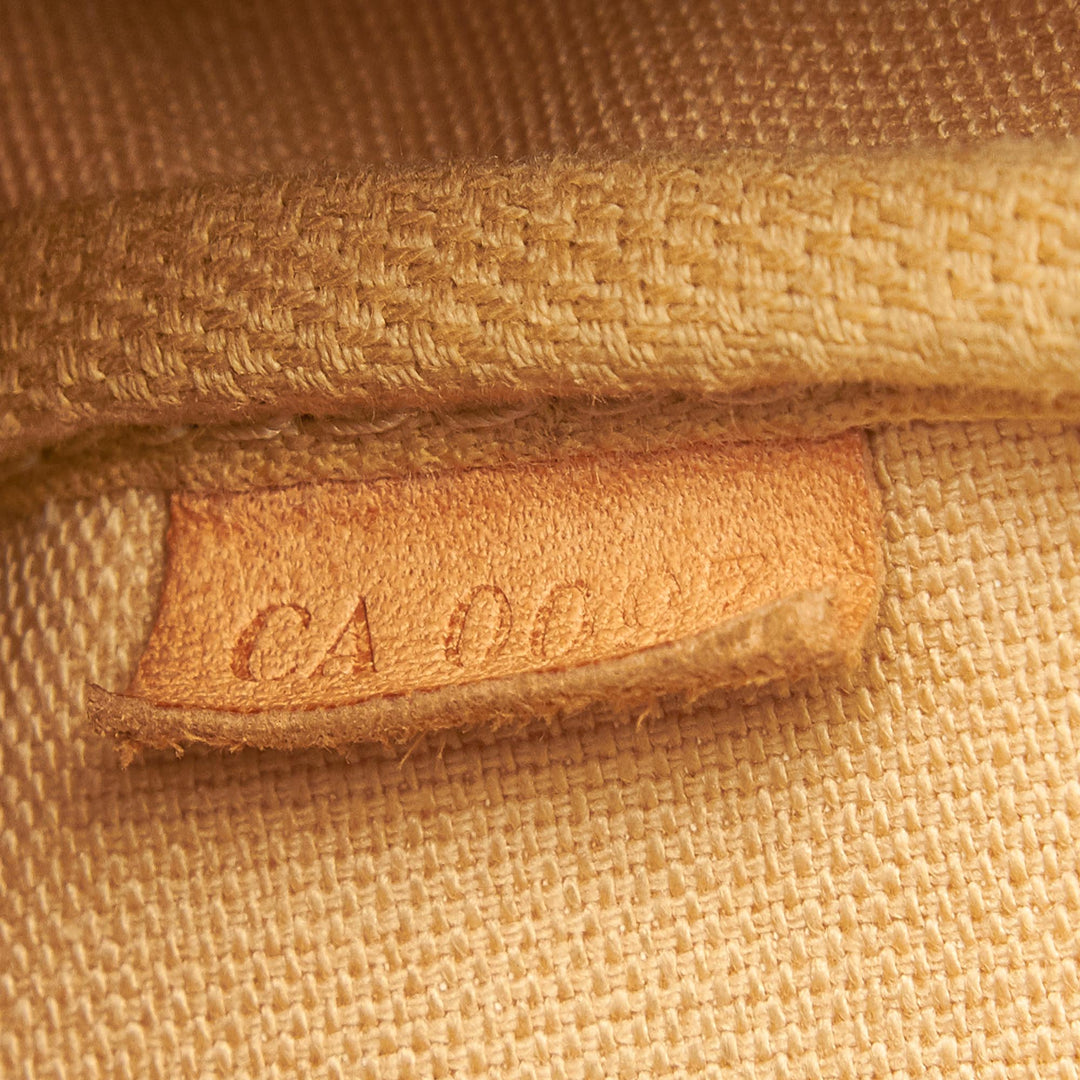pochette accessoires damier azur canvas bag