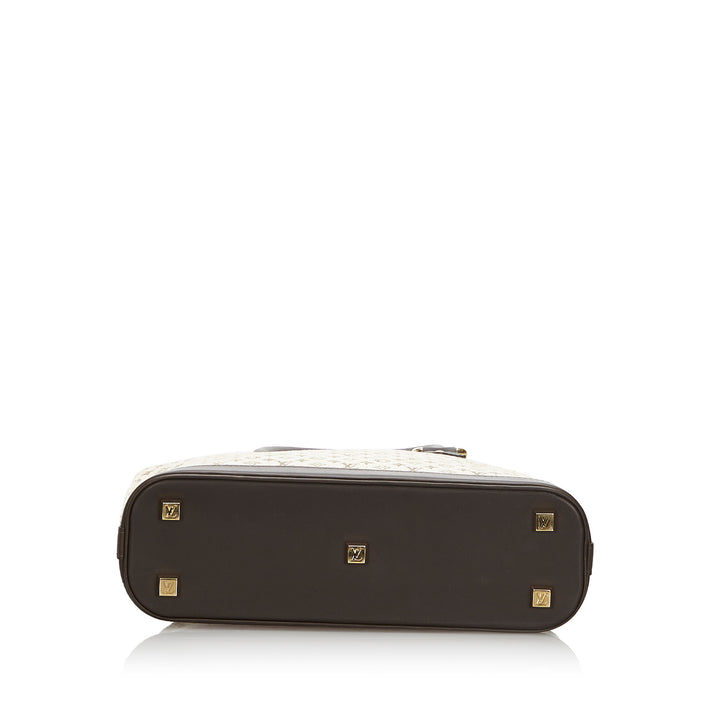 alma haut mini lin canvas handbag