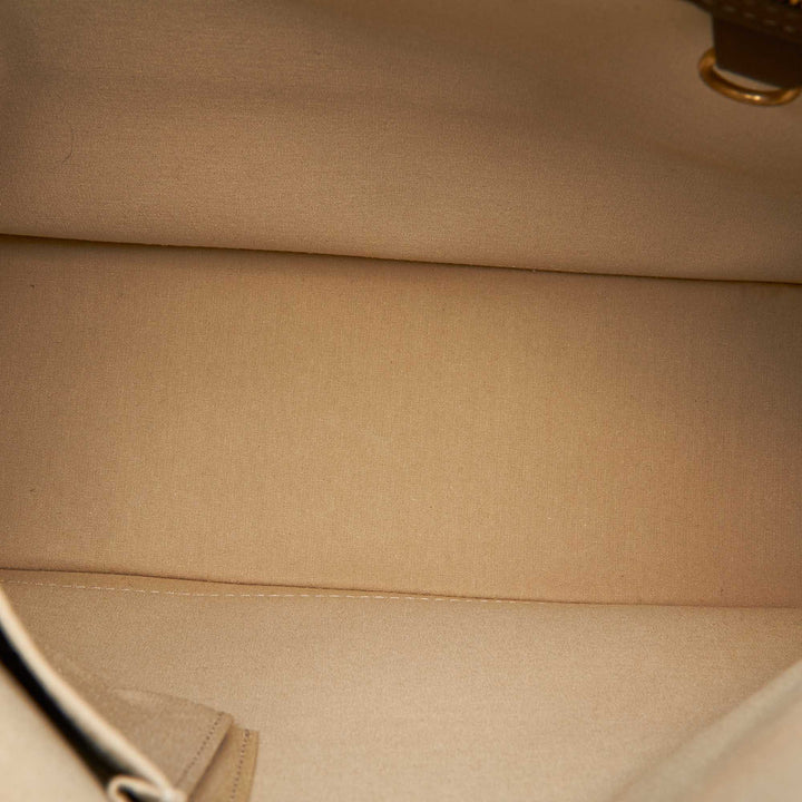 alma haut mini lin canvas handbag