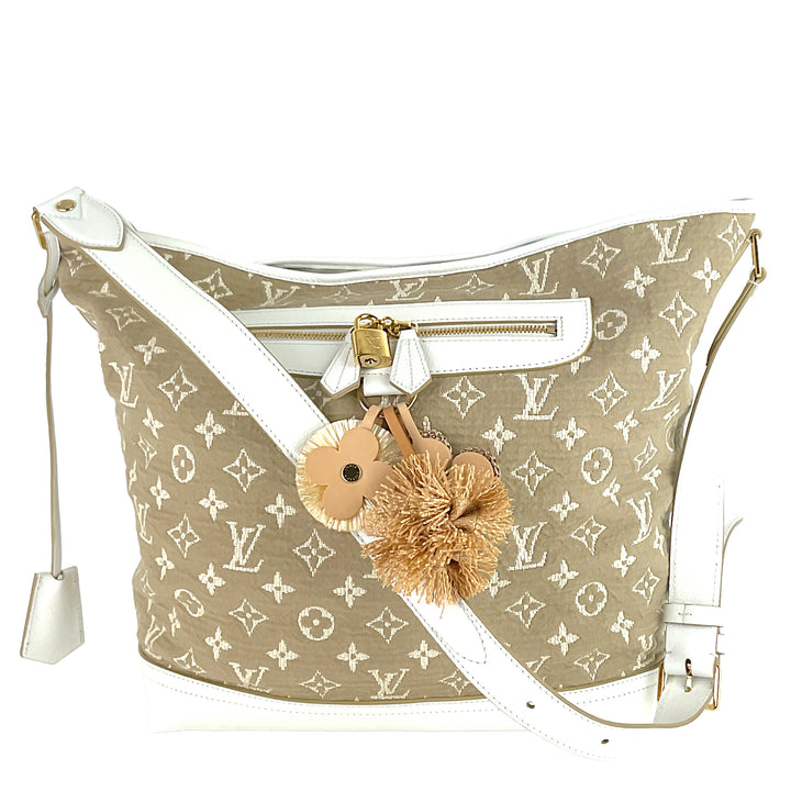 Sabbia Besace Blanc Monogram Canvas Limited Edition Bag