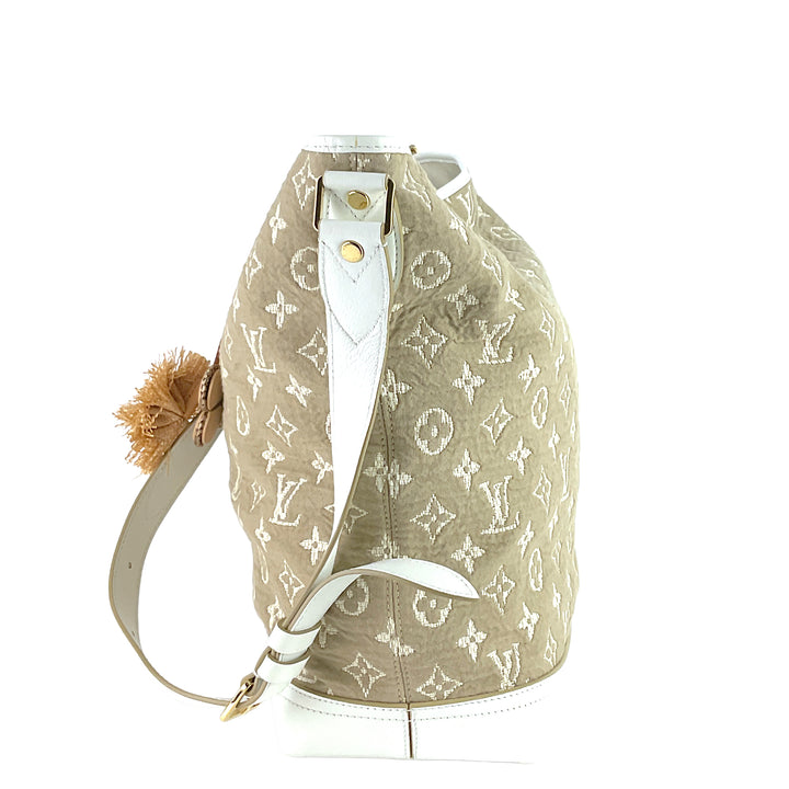 Sabbia Besace Blanc Monogram Canvas Limited Edition Bag