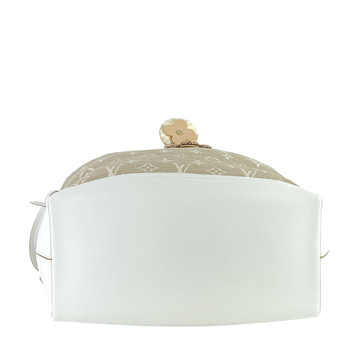 Sabbia Besace Blanc Monogram Canvas Limited Edition Bag