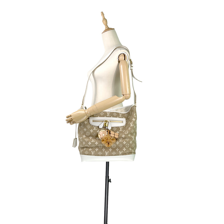 Sabbia Besace Blanc Monogram Canvas Limited Edition Bag