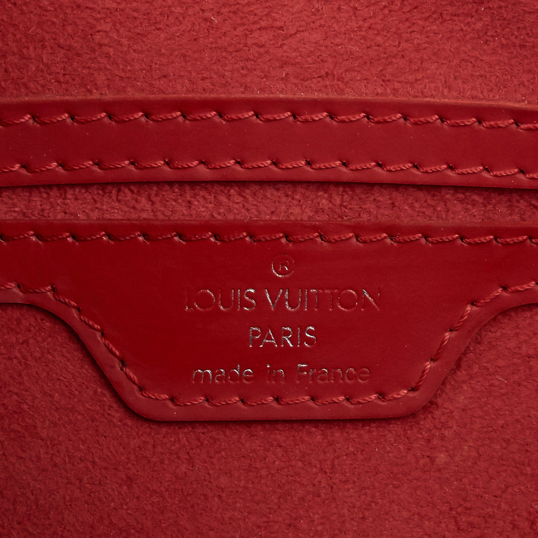 papillon 30 epi leather bag with pouch