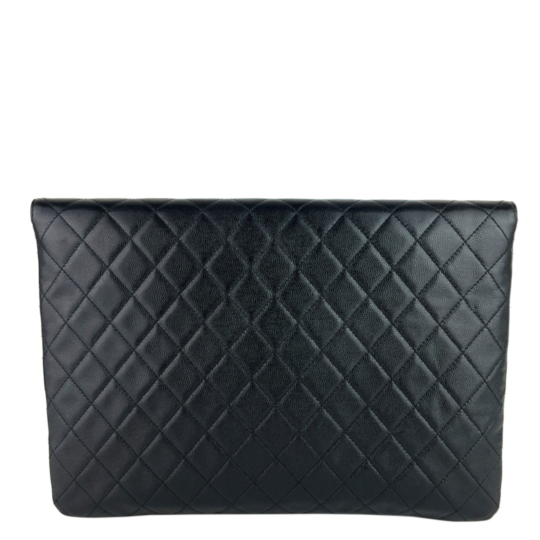 Golden Class O-Case Large Caviar Leather Clutch Bag