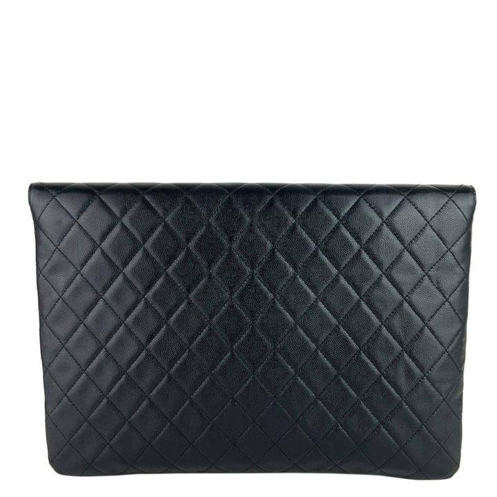 Golden Class O-Case Large Caviar Leather Clutch Bag