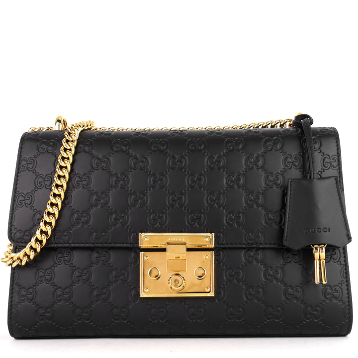 padlock medium guccissima leather bag