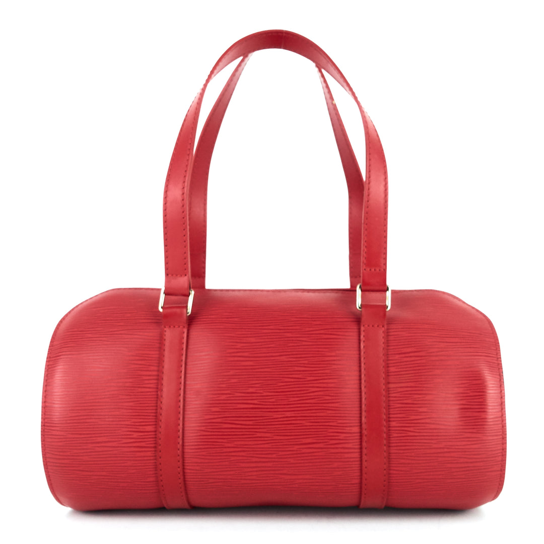papillon 30 epi leather bag with pouch