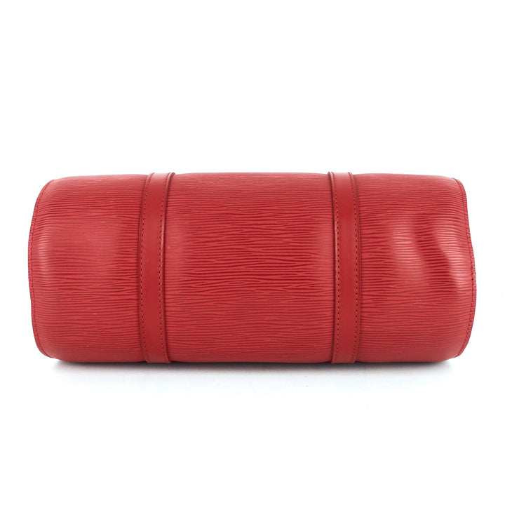 papillon 30 epi leather bag with pouch