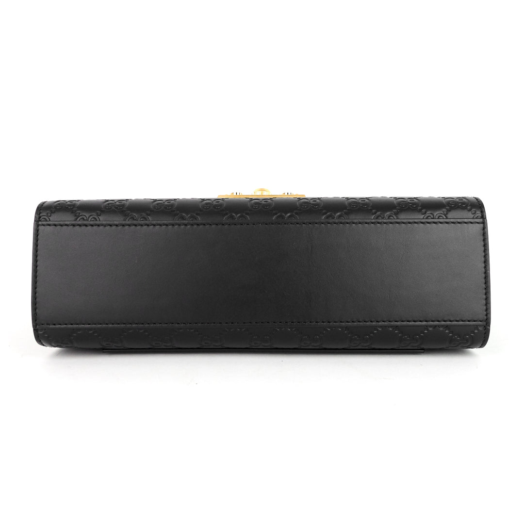 padlock medium guccissima leather bag