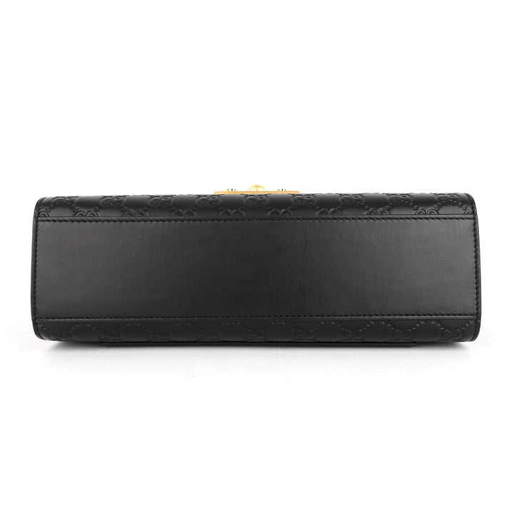 padlock medium guccissima leather bag