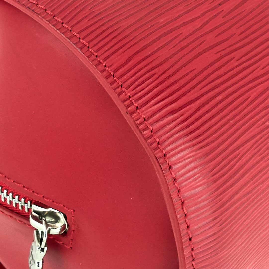 papillon 30 epi leather bag with pouch