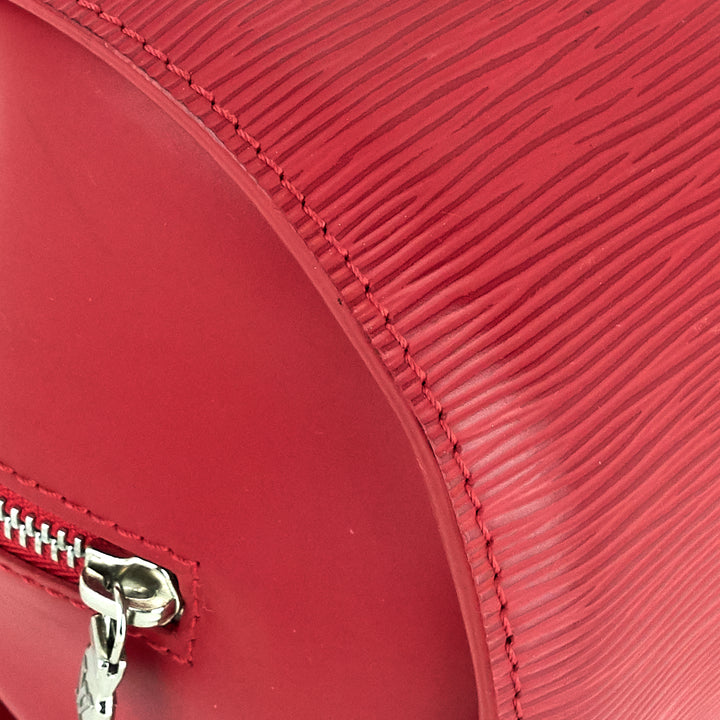papillon 30 epi leather bag with pouch