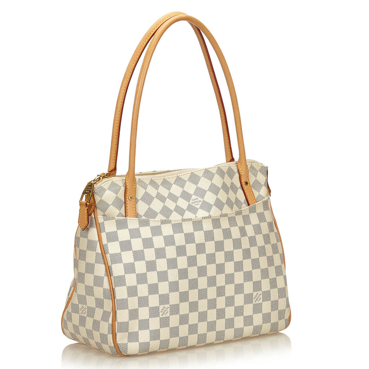 Figheri PM Damier Azur Canvas Bag