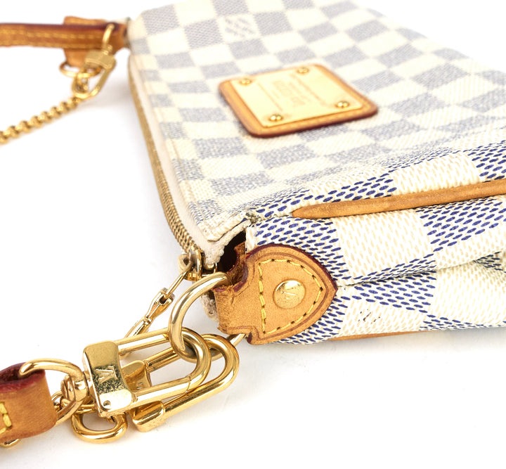 eva damier azur canvas bag