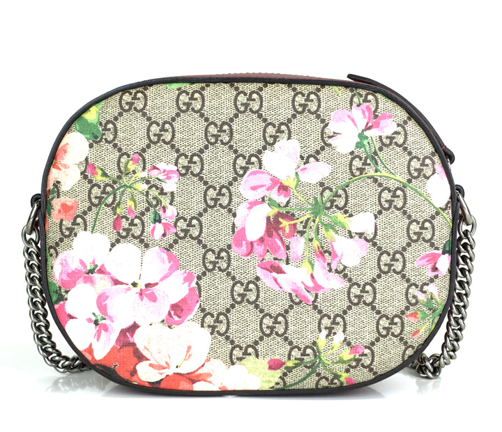 blooms monogram coated canvas mini crossbody bag