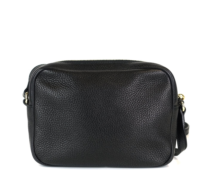 soho disco grained leather small crossbody bag