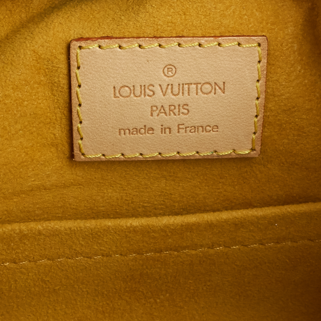 pleaty monogram denim bag