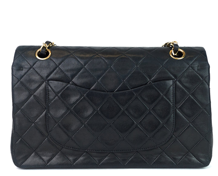 classic double flap medium lambskin leather bag
