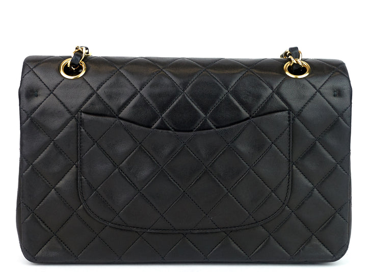classic double flap medium lambskin leather bag