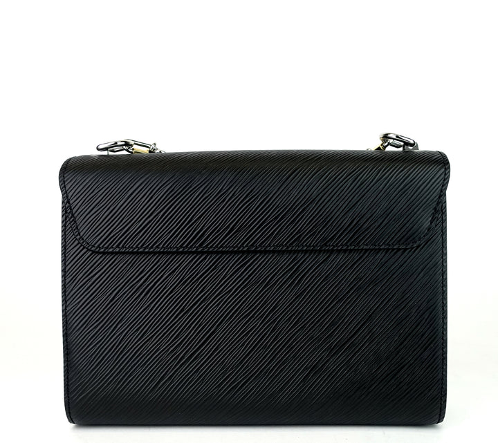 twist mm love lock charms black epi leather bag