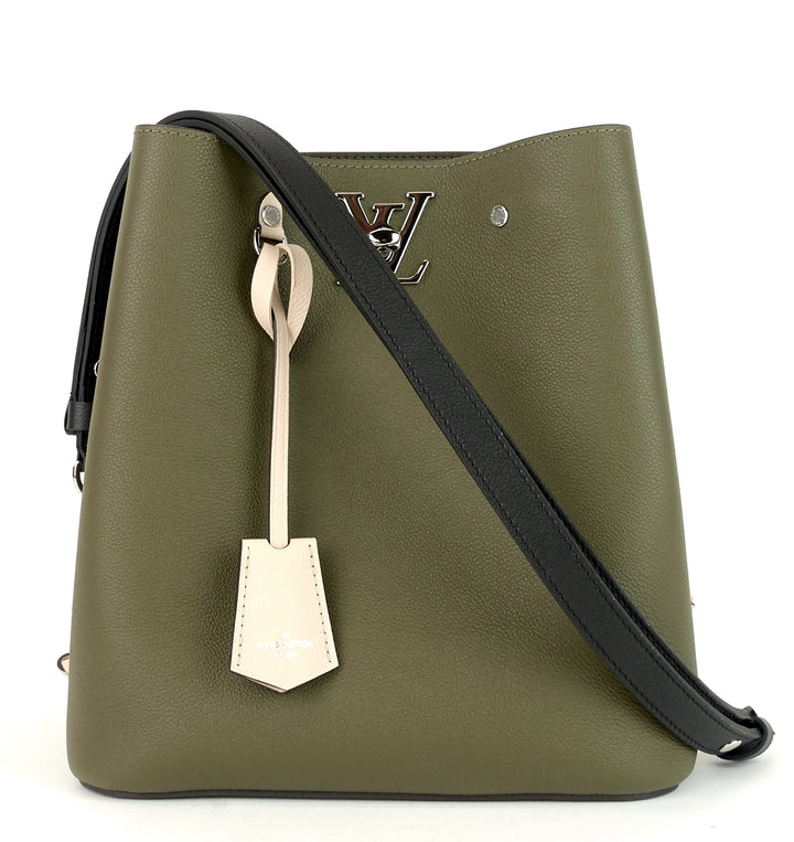 lockme calf leather bucket bag