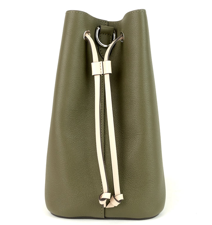 lockme calf leather bucket bag