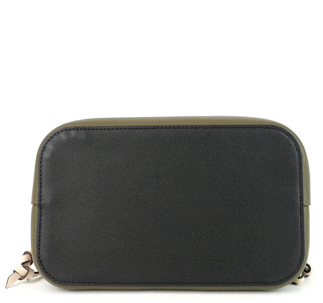 lockme calf leather bucket bag