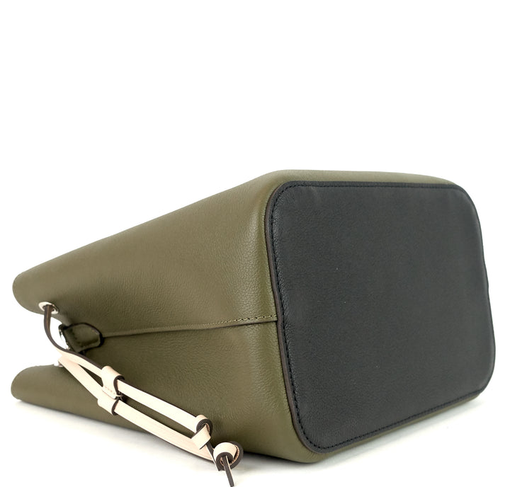 lockme calf leather bucket bag